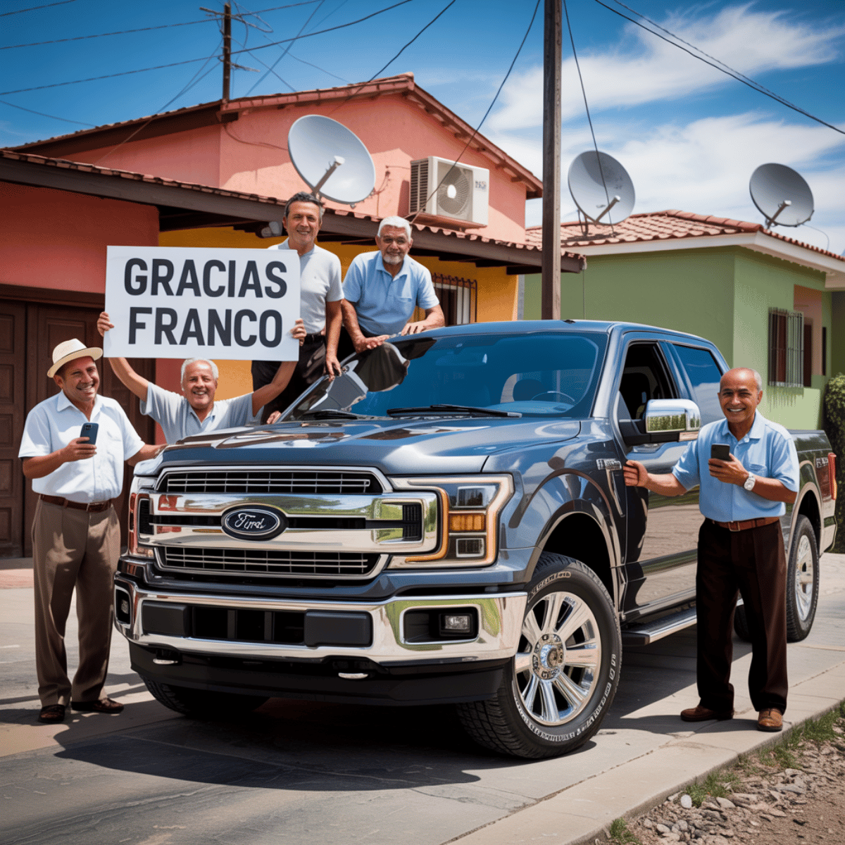 Grupo celebrando
